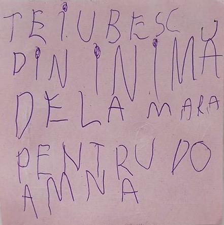 Breloc personalizat argint Mesaj te iubesc [1]