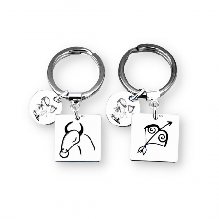 Breloc personalizat argint Zodie si Simbol Personally ME [1]