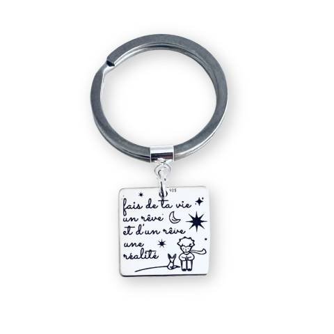 Accesorii argint personalizate - Breloc personalizat din argint Micul Prinț