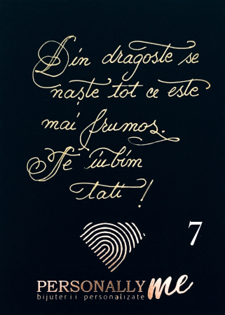 Felicitare caligrafiata mesaj special cadou tata [1]