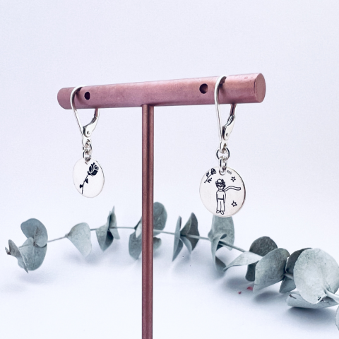 Cercei argint personalizati - Micul Print [1]