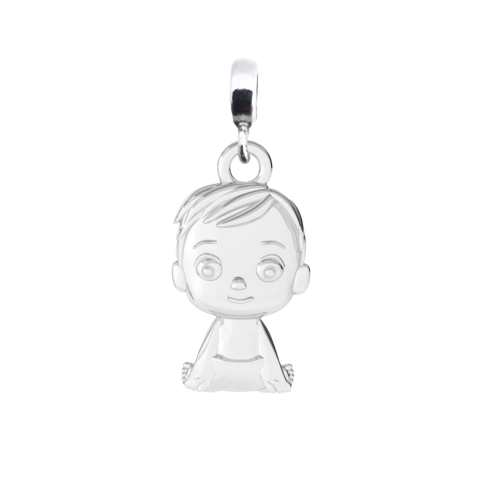 Cadouri personalizate iubita / sotie - Charm argint Baietel