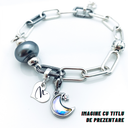 Charm argint inimioara personalizat My Love - Personally ME [2]