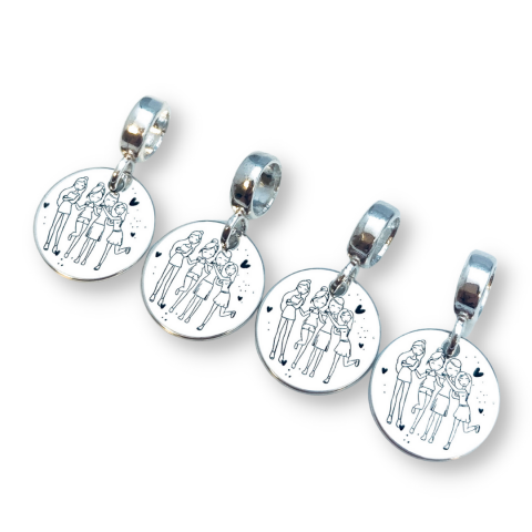 Charm argint personalizat Sisters cadou domnisoare de onoare [2]