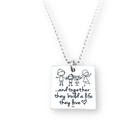 Colier Argint Gravat Life Together [1]