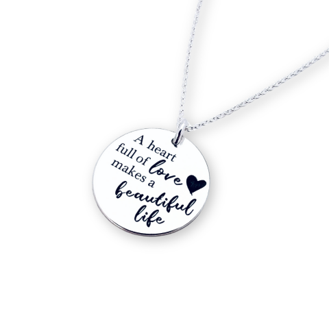 Colier argint personalizat - A Heart full of Love [3]