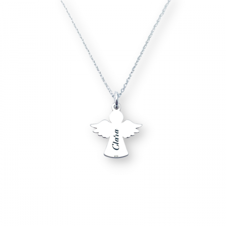 Colier personalizat argint pandantiv ingeras - Clara [0]