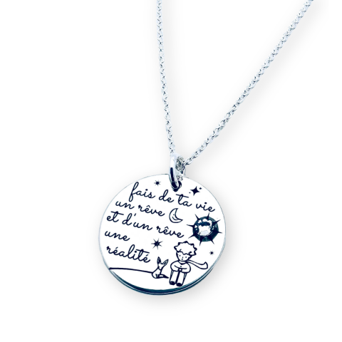 Cadouri personalizate iubita / sotie - Colier argint personalizat  - Little Prince
