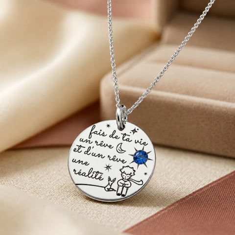 Cadouri personalizate iubita / sotie - Colier argint personalizat  - Little Prince