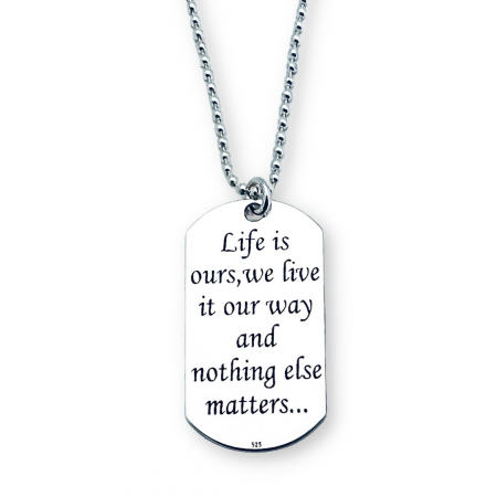 Colier argint personalizata barbati, placuta Army [2]