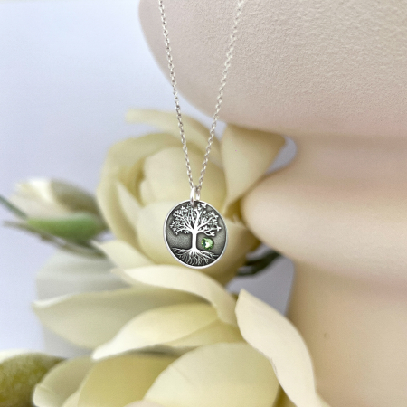 Colier personalizat din argint si Cristal - Copacul Vietii [1]
