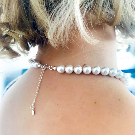 Colier cu perle Swarovski si pandantiv argint - Personally ME [3]