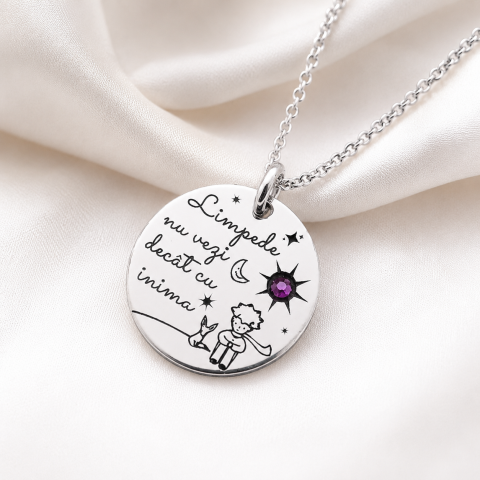 Cadouri personalizate iubita / sotie - Colier personalizat argint - Micul Print