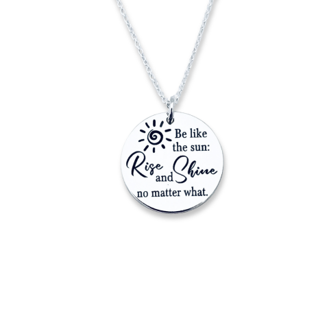 Colier personalizat din argint - Be like the Sun [3]