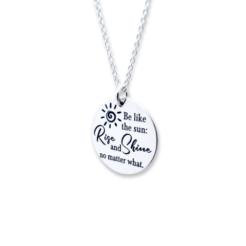 Colier personalizat din argint - Be like the Sun [1]