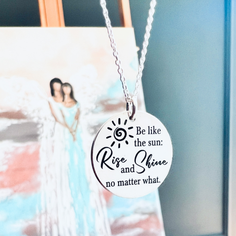 Bijuterii Personalizate - Colier personalizat din argint - Be like the Sun