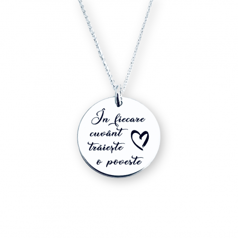 Bijuterii Personalizate - Colier personalizat din argint - ...O poveste