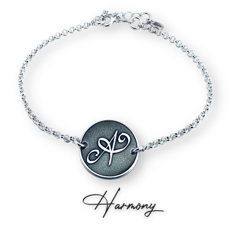 Bratara argint personalizata pentru dama - Harmony [1]