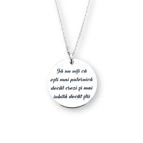 Lantisor argint personalizat pentru dama - Un cadou surprinzator [0]