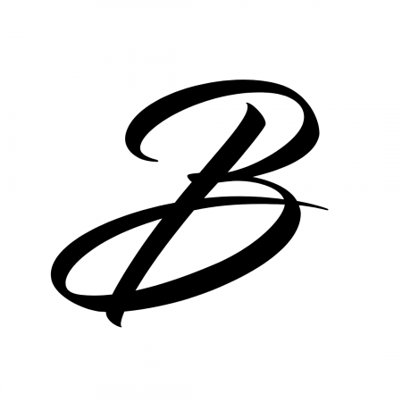 Reduceri bijuterii argint - Monograma B (varianta 1)