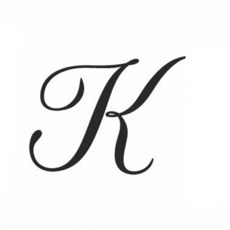 Reduceri bijuterii argint - Monograma K (varianta 2)