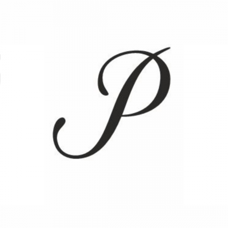 Reduceri bijuterii argint - Monograma P (varianta 2)