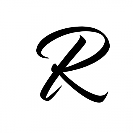 Reduceri bijuterii argint - Monograma R (varianta 1)