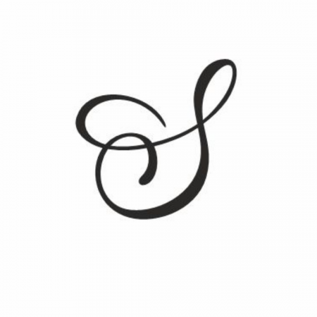 Reduceri bijuterii argint - Monograma S (varianta 2)