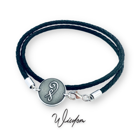 Bratara Personalizata Piele Barbati - Simbol Wisdom [1]