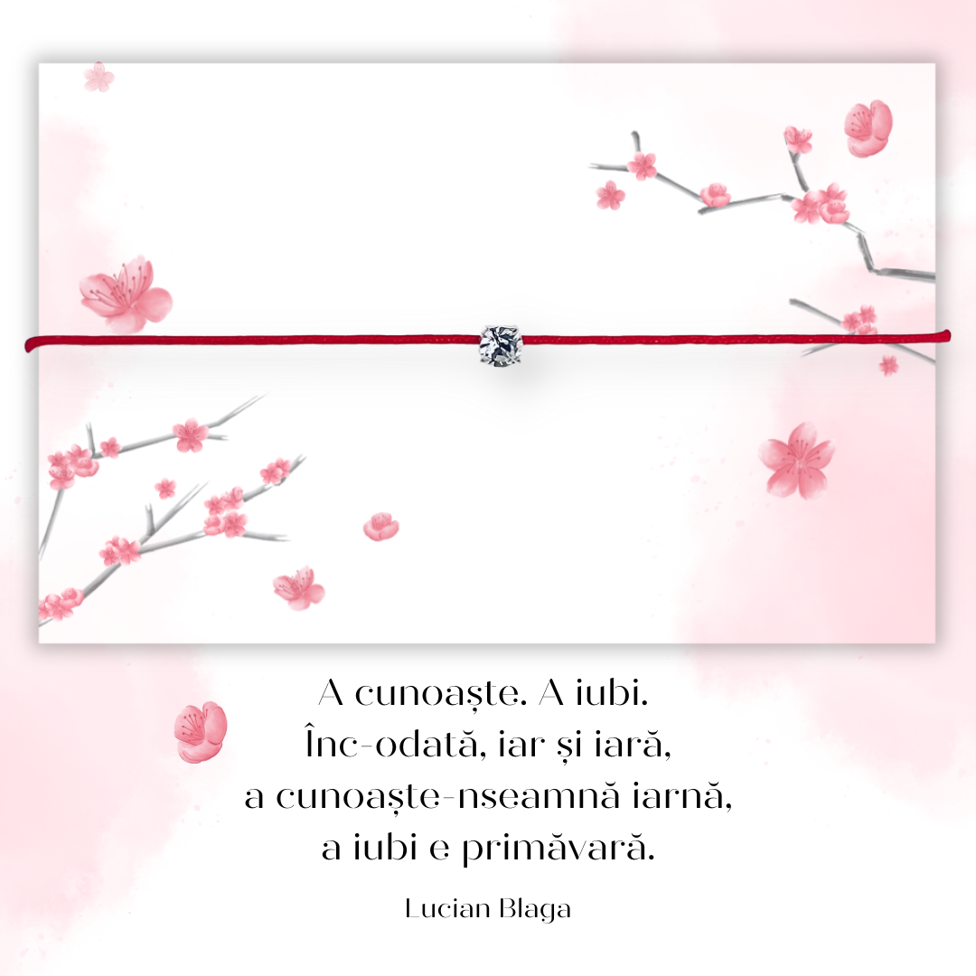 Martisoare cu Cristal si snur reglabil textil 15
