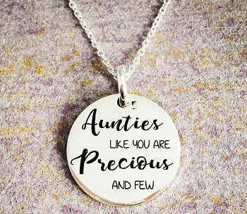 Colier argint personalizat Precious Aunties