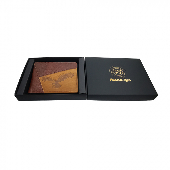 Portofel peile barbati slim maro Personal Style 00P003 [2]