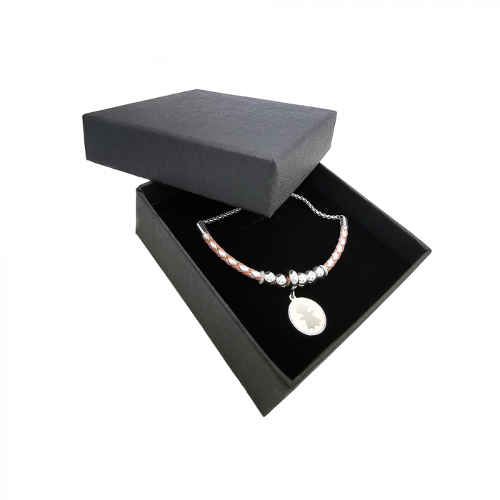 Bratara Dama Mamica Mandra Piele Inox [2]