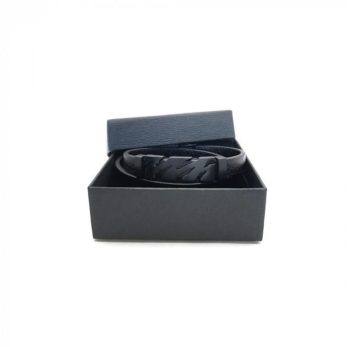 Bratara Barbati Piele Inox [2]