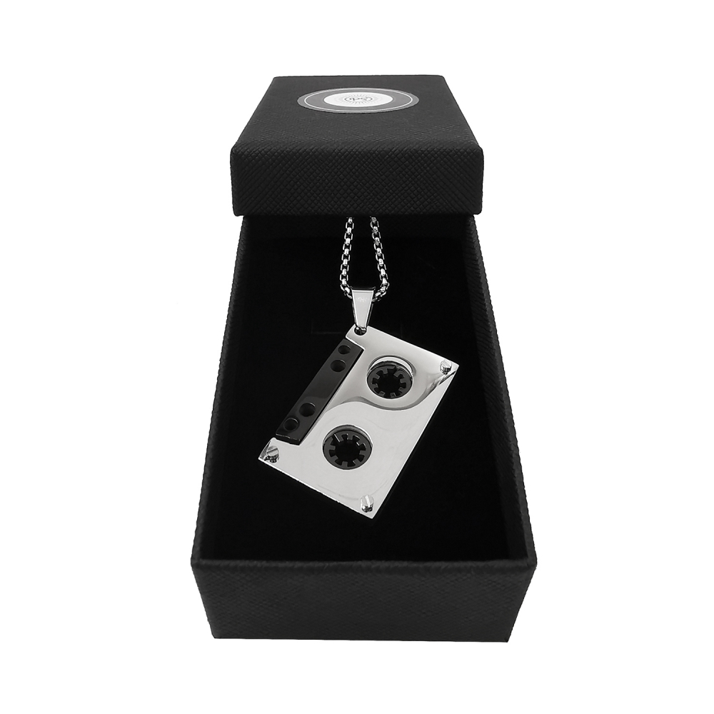 Lant Pandantiv Caseta Audio Inox [3]