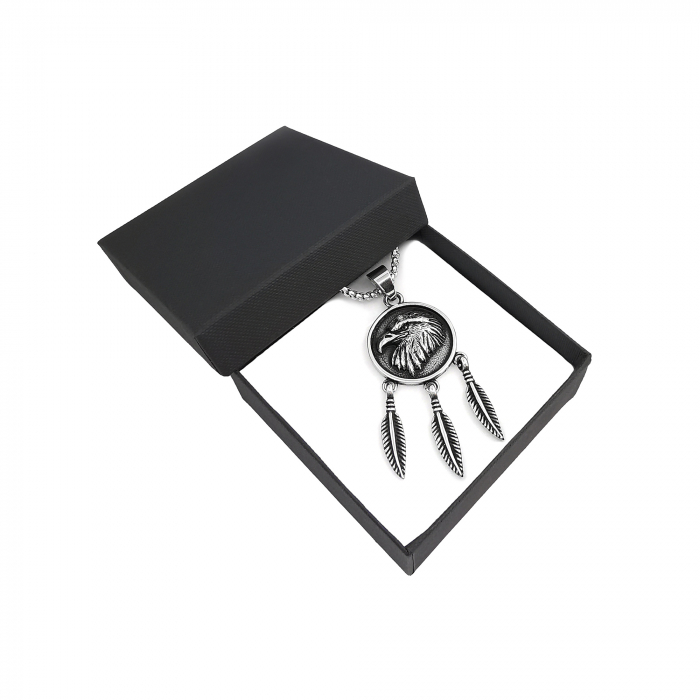 Lant Pandantiv Dreamcatcher Eagle Inox [2]