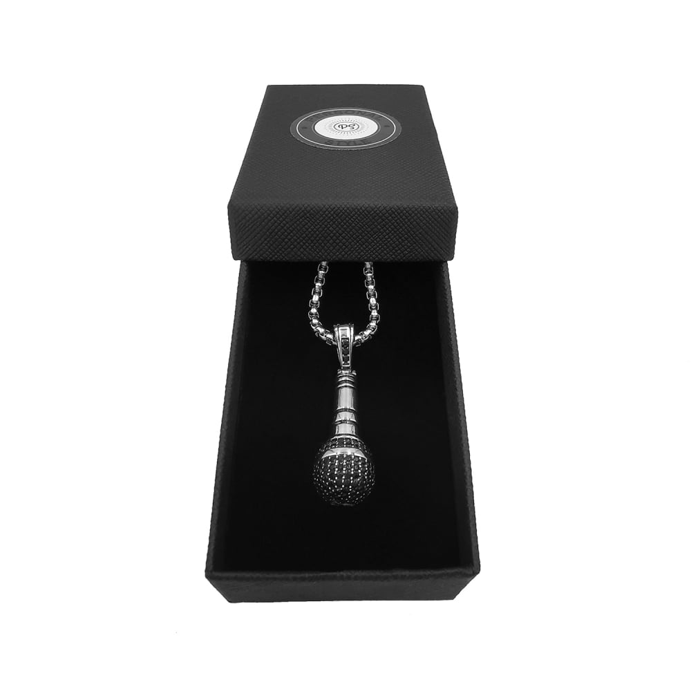 Lant Pandantiv Microfon Inox [2]