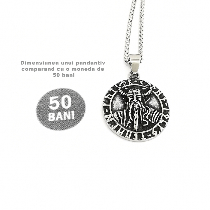 Lant Pandantiv Odin Zeul Suprem Viking Inox [4]