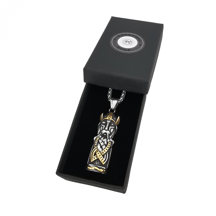 Lant inox cu pandantiv Viking Odin Personal Style 00A334 [2]