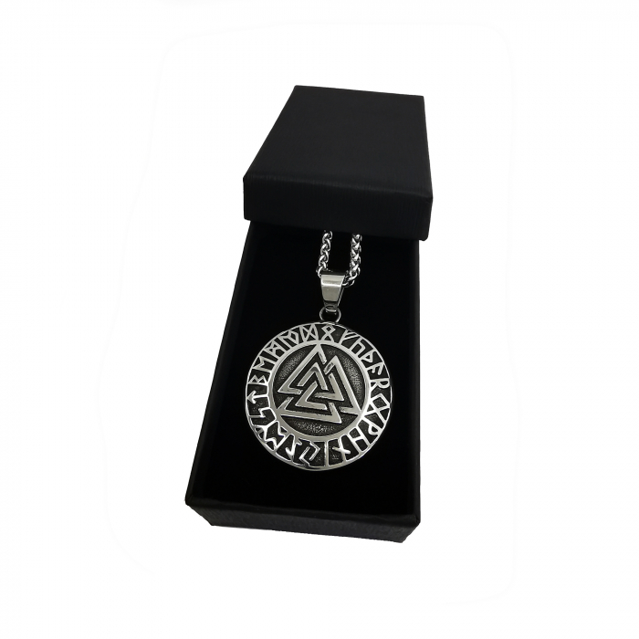 Lant Pandantiv Viking Valknut Rune Inox [2]