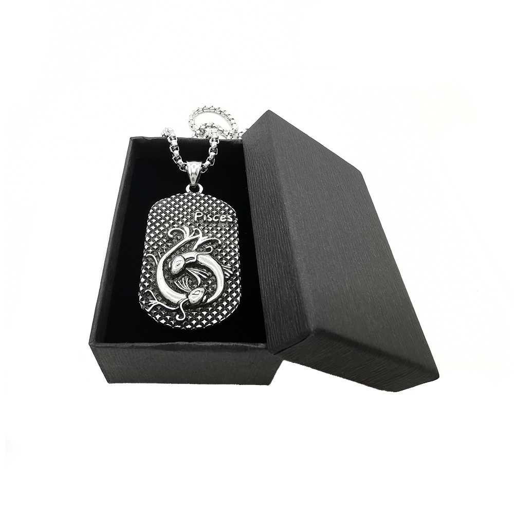 Lant Pandantiv Zodia Pesti Dog Tag Inox [3]