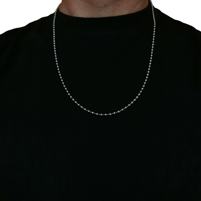 Lant inox us army colier pandantive medalioane 60 cm 3 mm 02A005 Personal Style [2]