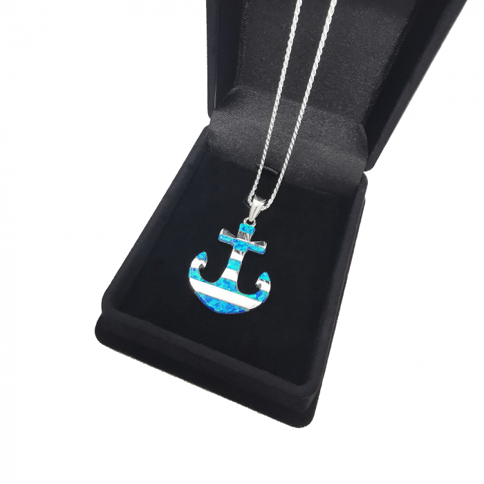 Lantisor Pandativ Ancora Argint Opal [2]