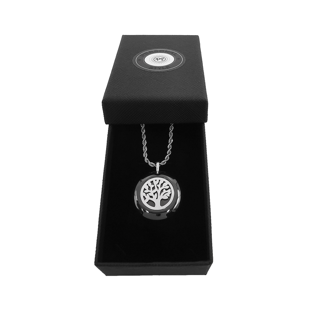 Lantisor cu pandantiv Copacul Vietii inox cu ceramica 00A357 [2]