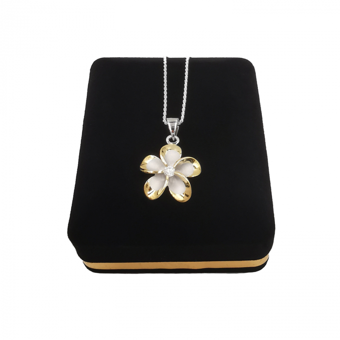 Lantisor Pandantiv Plumeria Argint 925 [2]