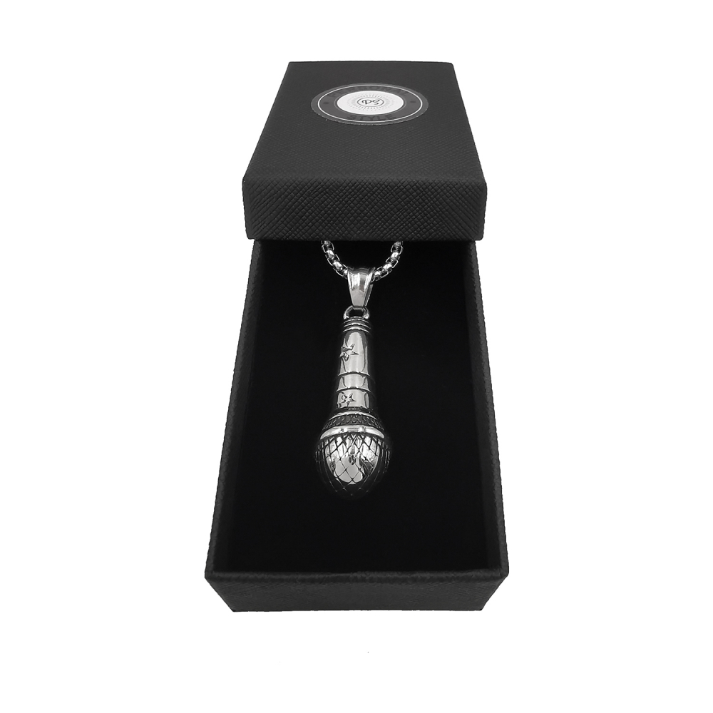 Lant Pandantiv Microfon Inox [3]