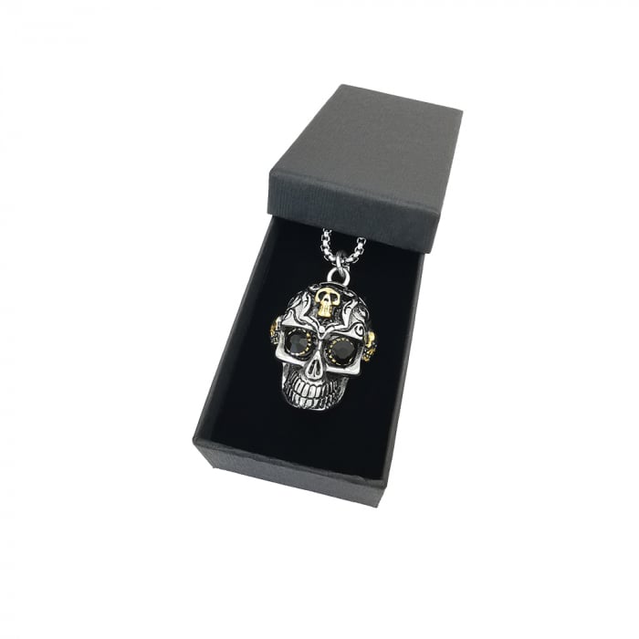 Lant Pandantiv Skull Inox [2]