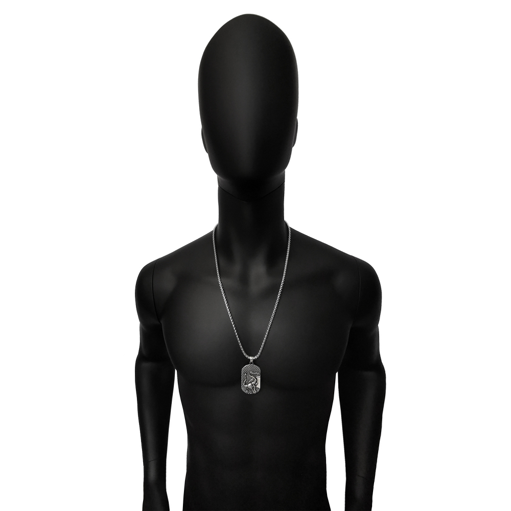 Lant Pandantiv Zodia Taur Dog Tag Inox [4]