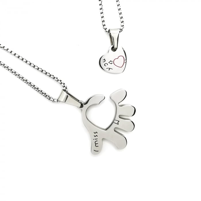 Lantisoare Pandantive Set Lovers Inox [2]