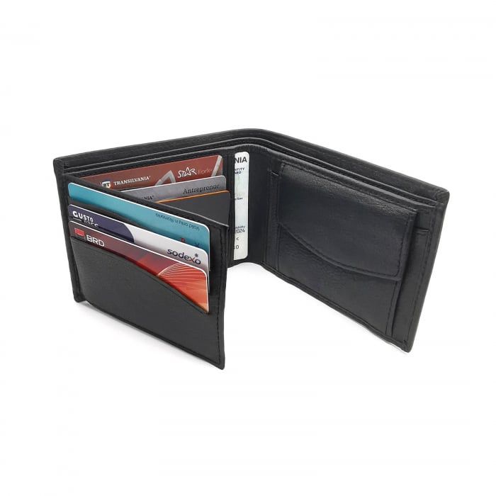 Portofel piele barbati negru Personal Style 00P004 [2]
